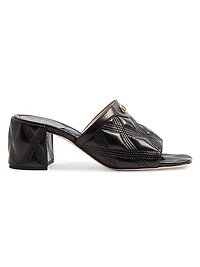 Quiltie 67 Quilted Nappa Leather 60MM Slide Sandals