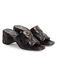 Quiltie 67 Quilted Nappa Leather 60MM Slide Sandals
