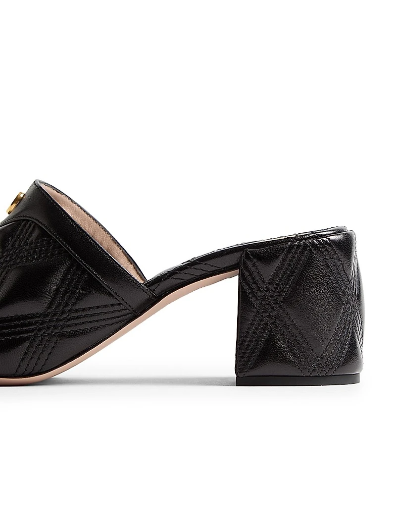 Quiltie 67 Quilted Nappa Leather 60MM Slide Sandals