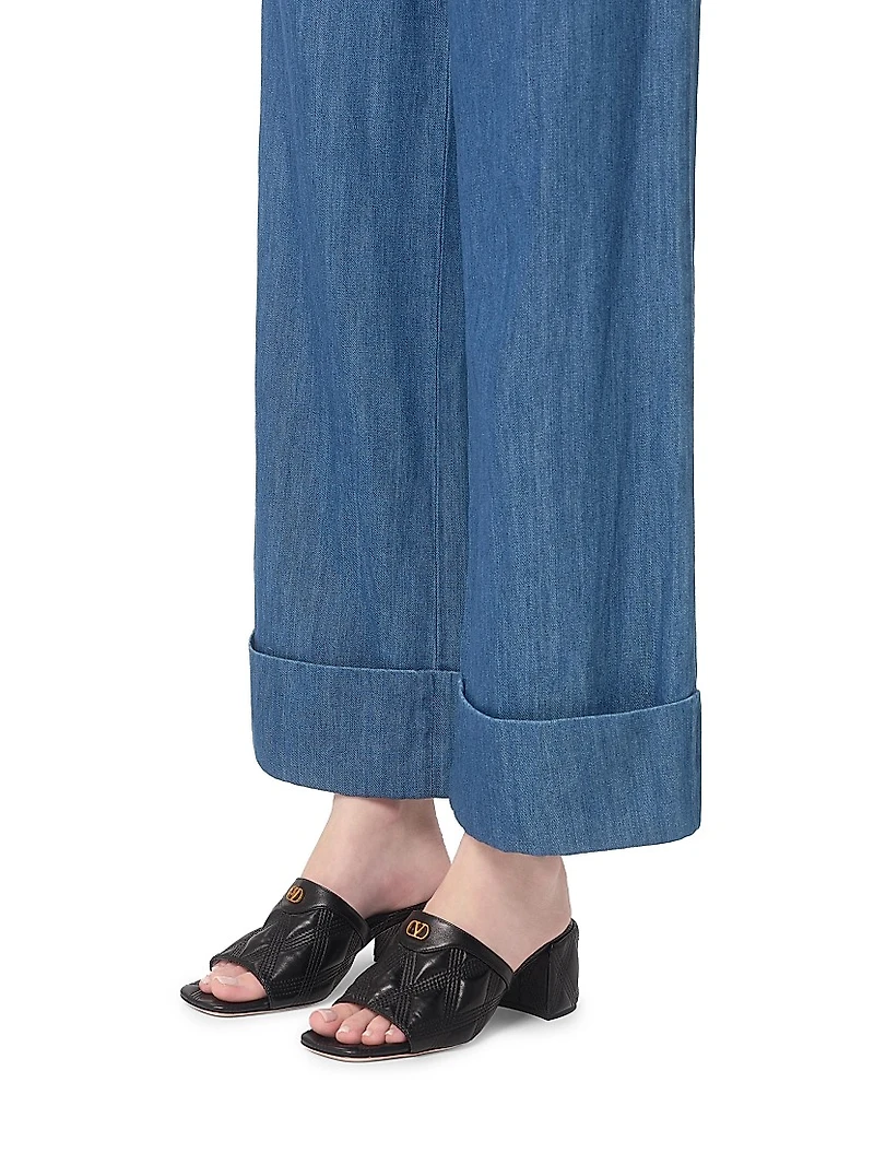 Quiltie 67 Quilted Nappa Leather 60MM Slide Sandals