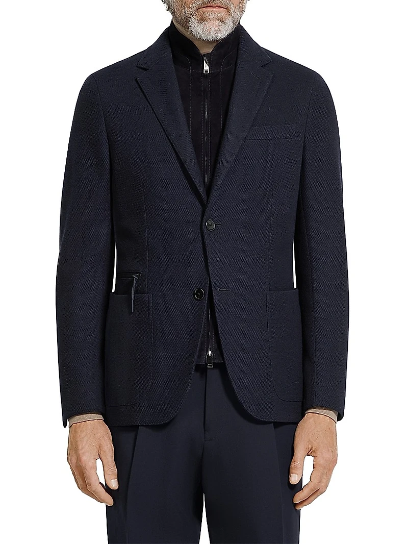 High Performance Jersey Blazer Jacket
