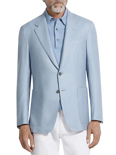 Silk Cashmere and Linen Jacket