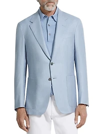 Silk Cashmere and Linen Jacket