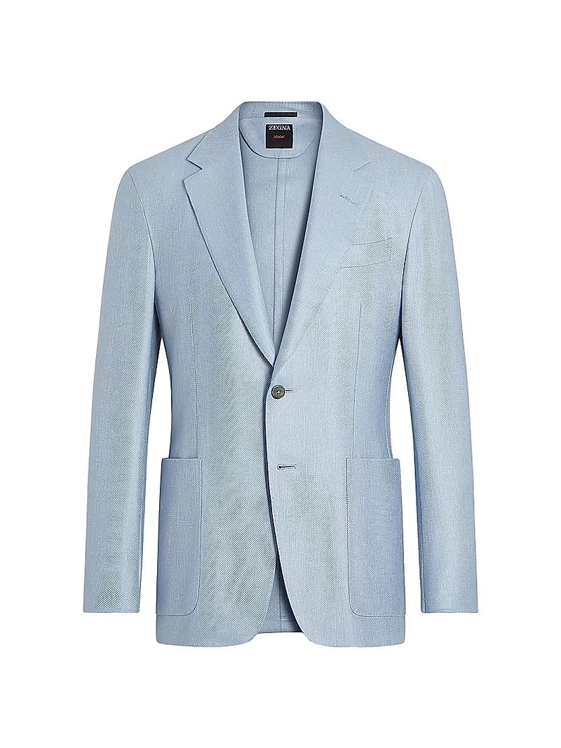 Silk Cashmere and Linen Jacket