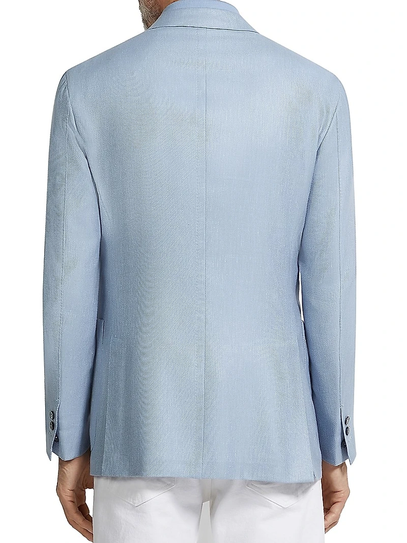 Silk Cashmere and Linen Jacket