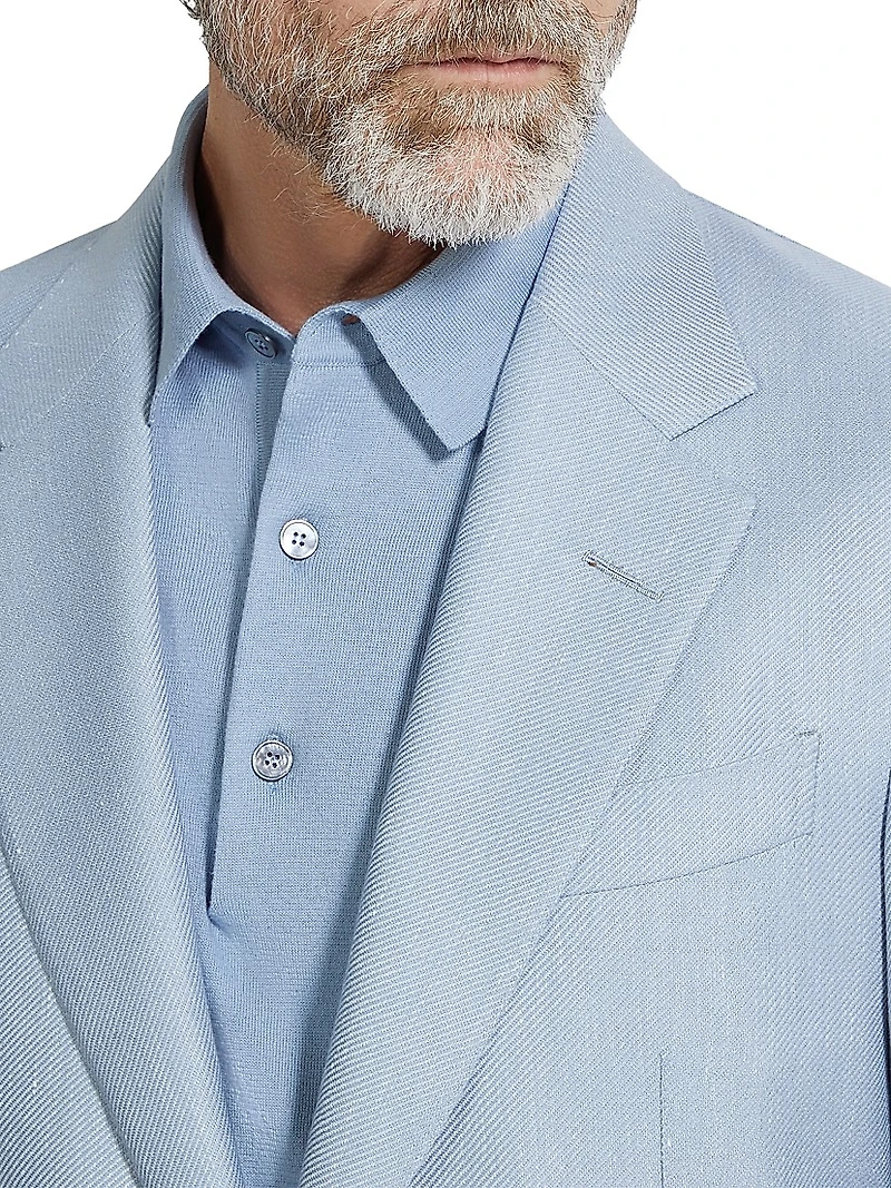 Silk Cashmere and Linen Jacket