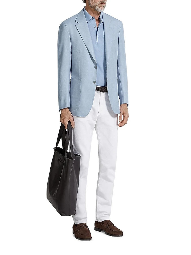 Silk Cashmere and Linen Jacket
