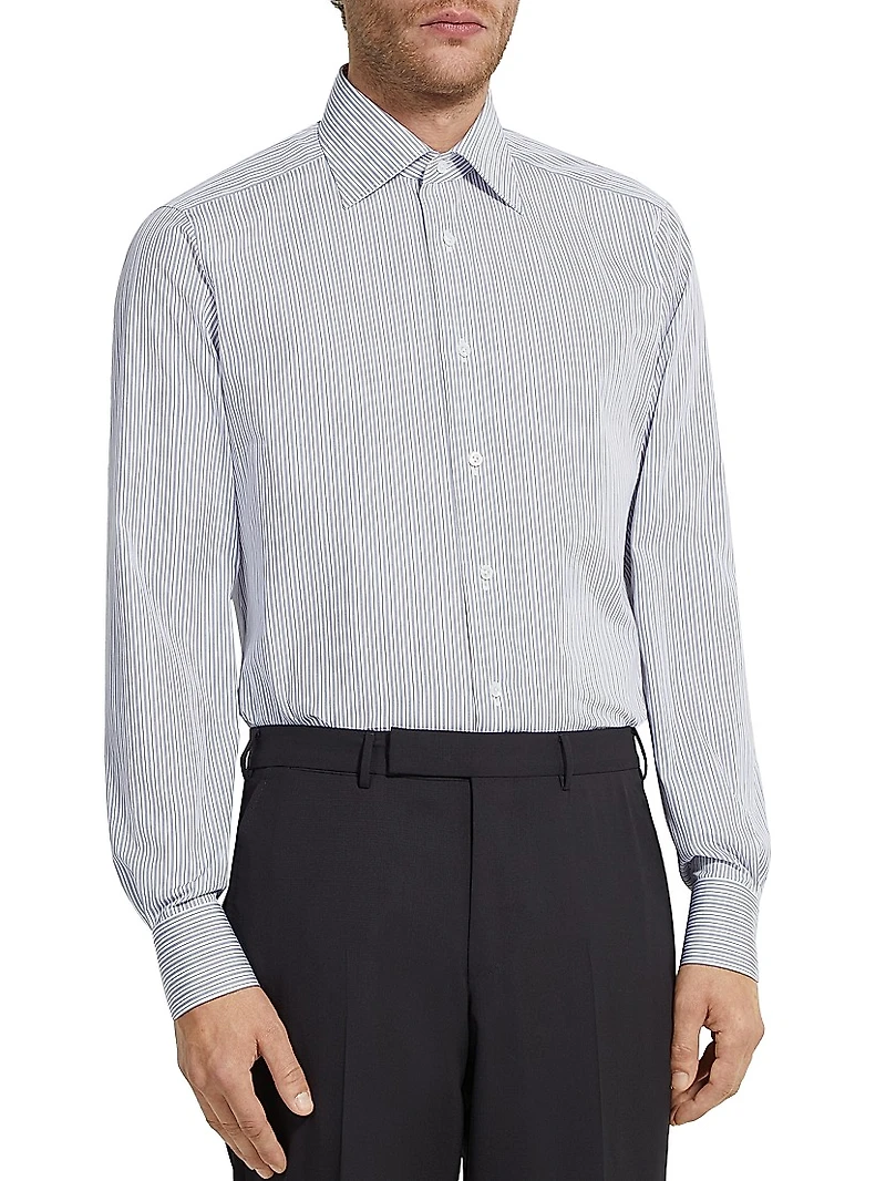 Striped Centoventimila Cotton Shirt