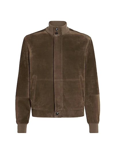 Leather Blouson Jacket