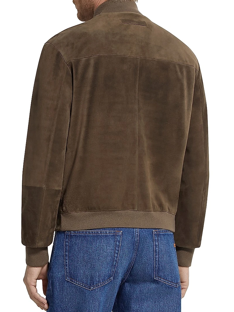 Leather Blouson Jacket