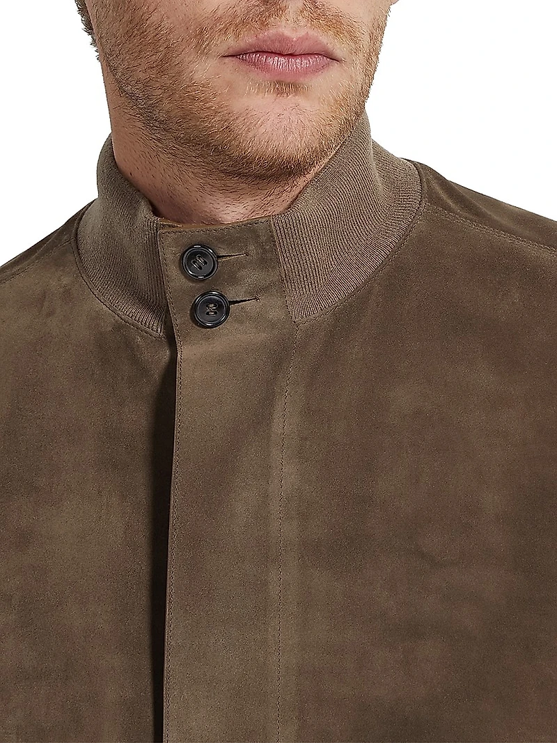 Leather Blouson Jacket