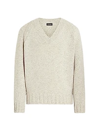 Cashmere and Wool V-Neck Sweater