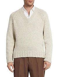 Cashmere and Wool V-Neck Sweater