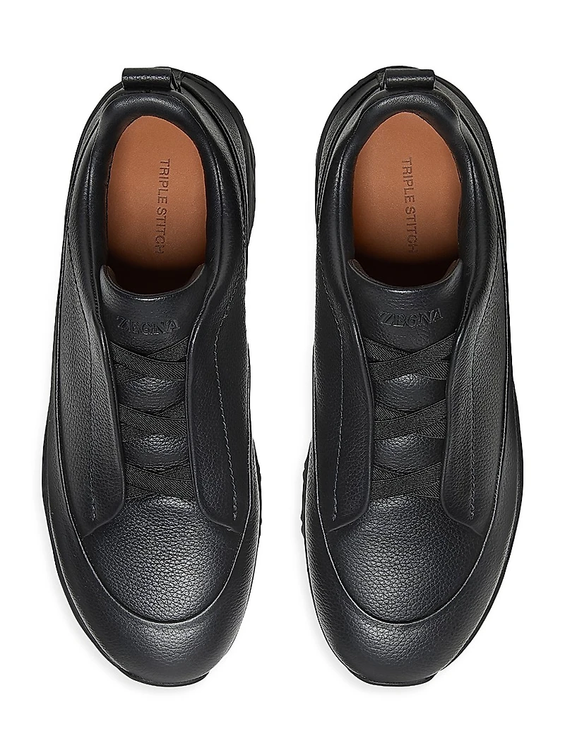 Leather Triple Stitch Monte Sneakers