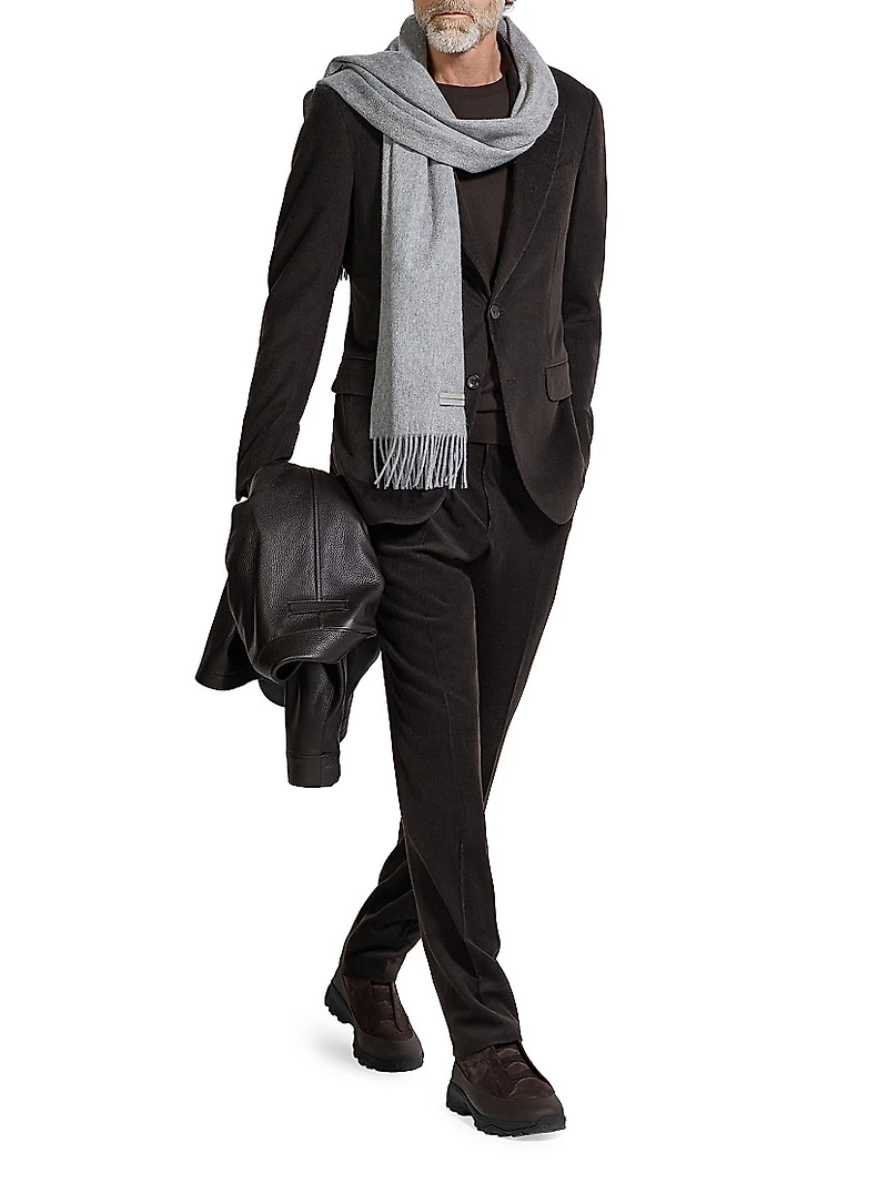 Cashmere Wool and Silk Blend Pants