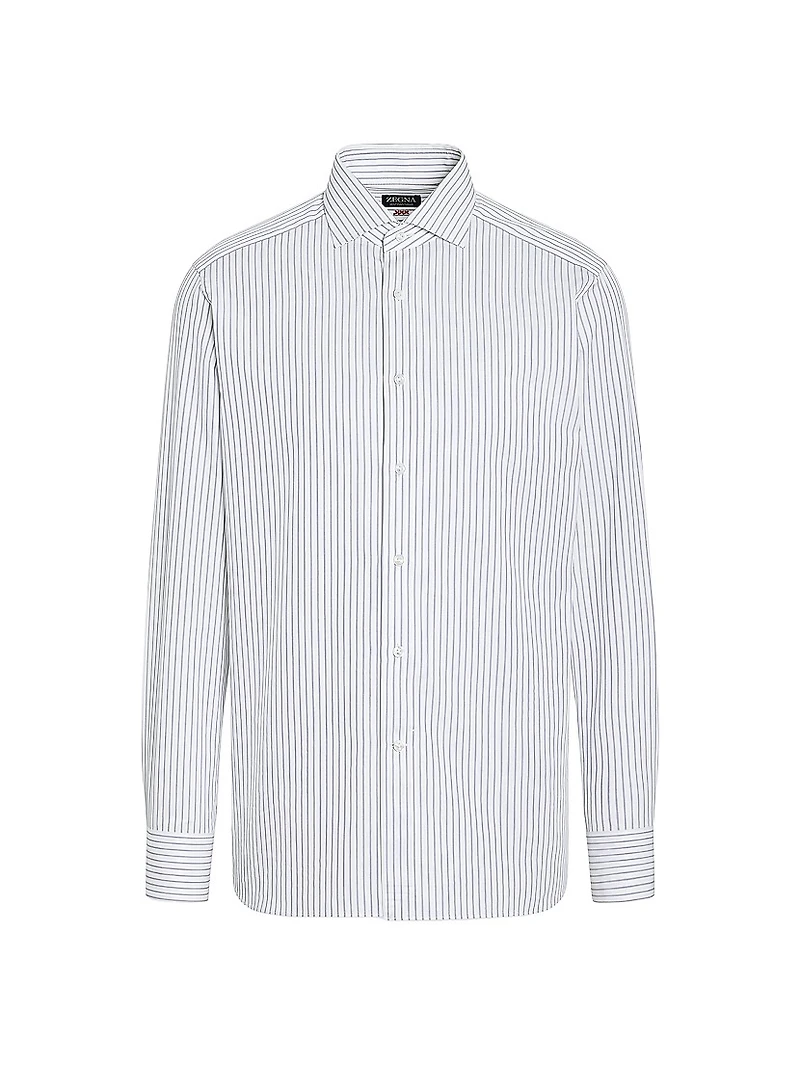 Structured Striped Centoventimila Cotton Shirt