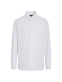 Structured Striped Centoventimila Cotton Shirt