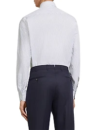 Structured Striped Centoventimila Cotton Shirt