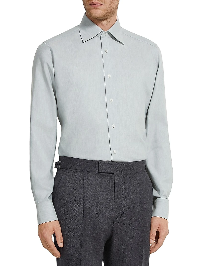Silk Cotton and Cashmere Shirt