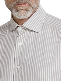 Striped Silk and Cotton Blend Shirt