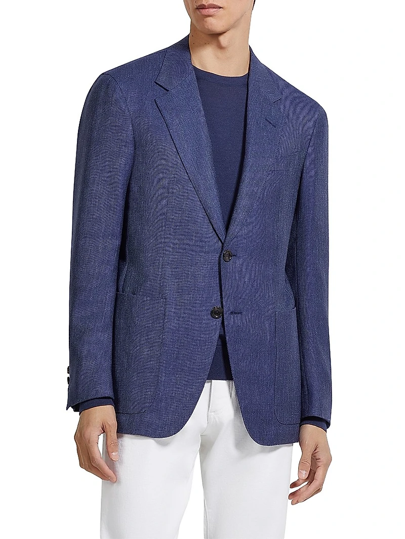Silk Cashmere and Linen Jacket