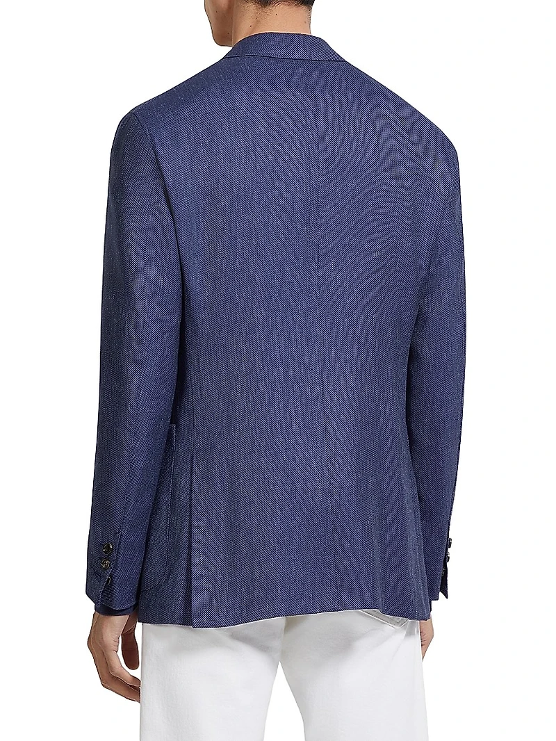 Silk Cashmere and Linen Jacket
