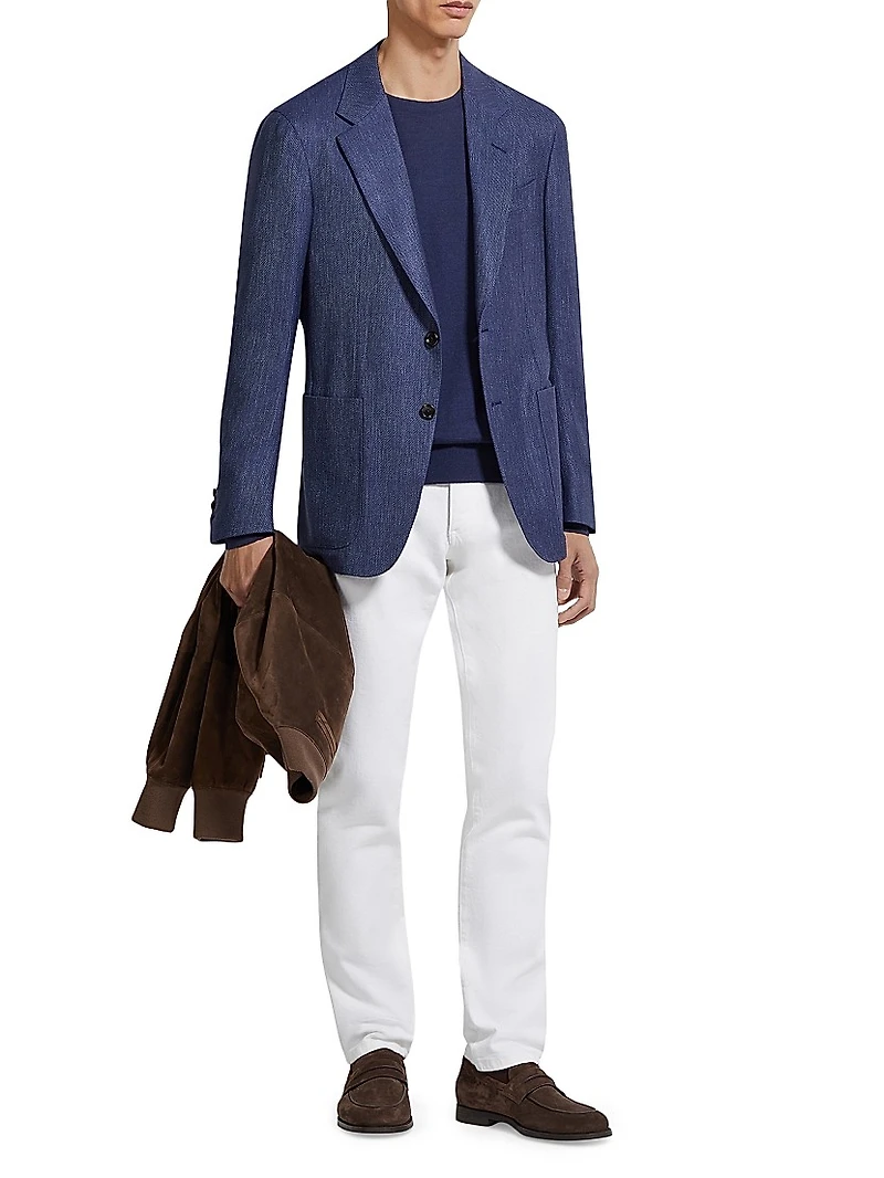 Silk Cashmere and Linen Jacket