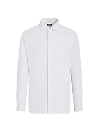 Micro-Checked Centoventimila Cotton Shirt