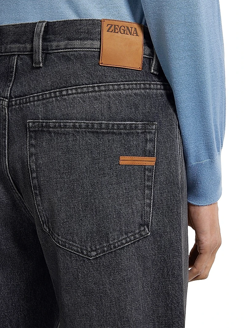 Stone Washed Cotton Roccia Jeans