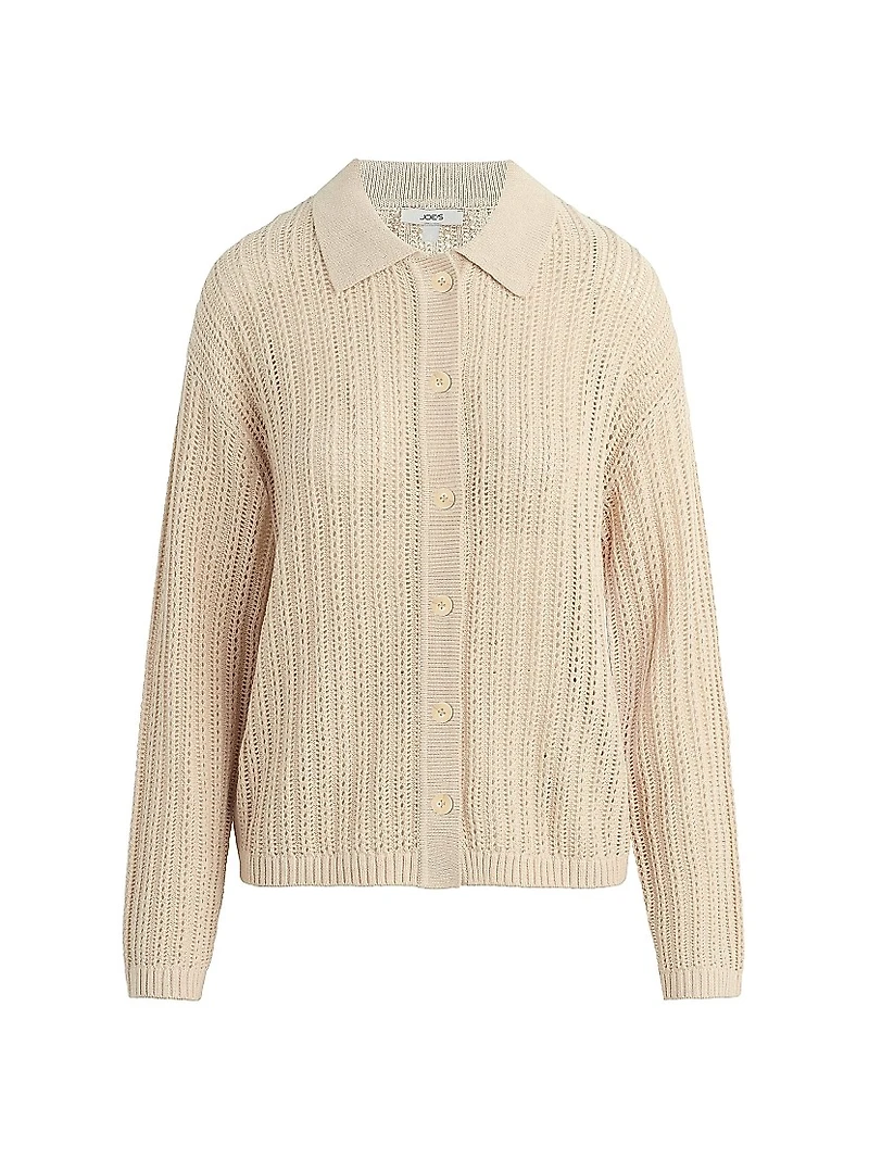 The Arlo Cotton-Blend Crochet Cardigan