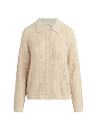 The Arlo Cotton-Blend Crochet Cardigan