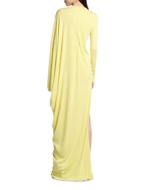 Crêpe-Jersey Maxi-Dress