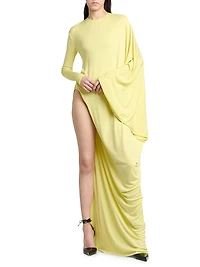 Crêpe-Jersey Maxi-Dress