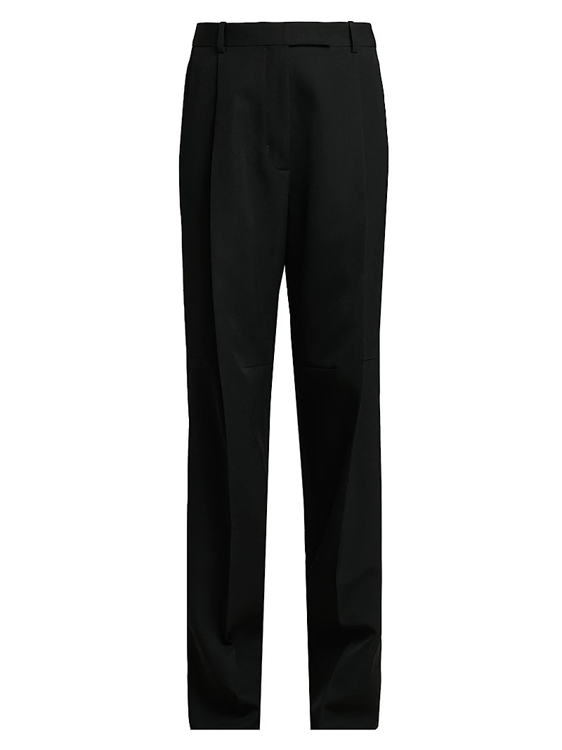 Sequined Wool-Blend Crêpe Straight-Leg Pants