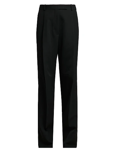 Sequined Wool-Blend Crêpe Straight-Leg Pants