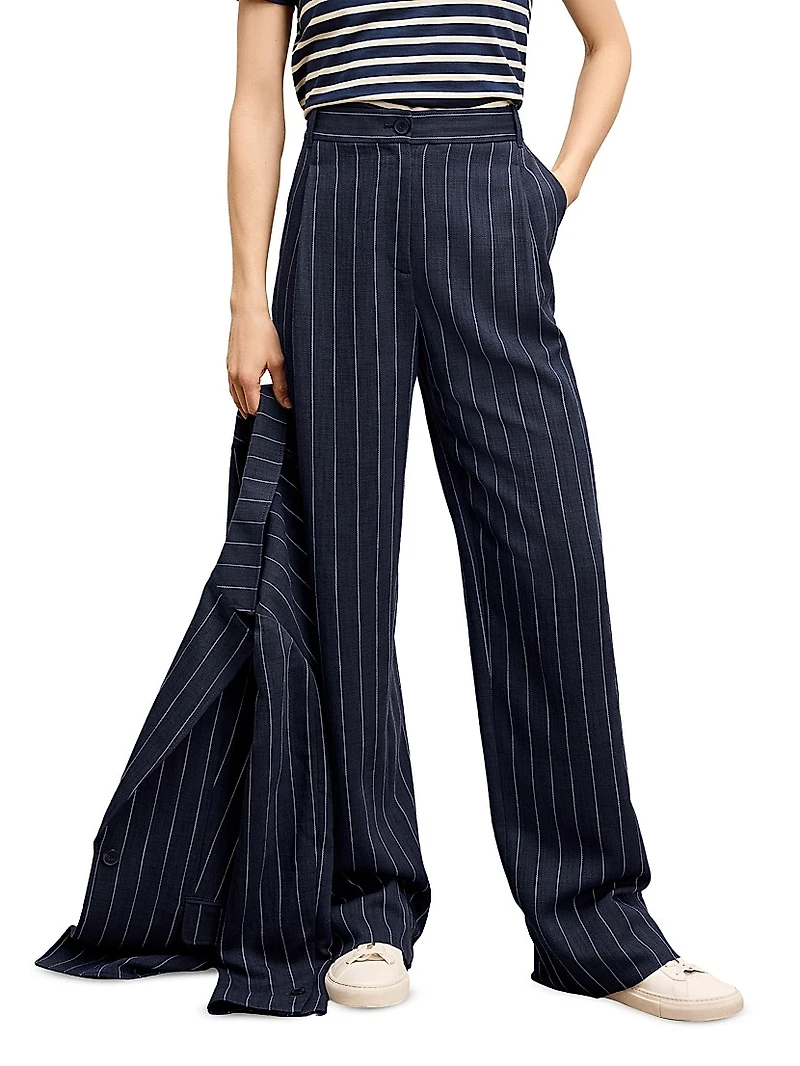 Fitz Trousers Striped Porto Weave