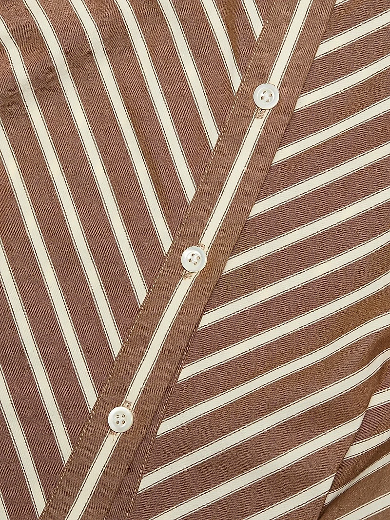 Drexel Striped Cotton Button-Front Shirt