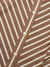 Drexel Striped Cotton Button-Front Shirt