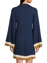 Pivoine Willamina Johnny Collar Knit Minidress