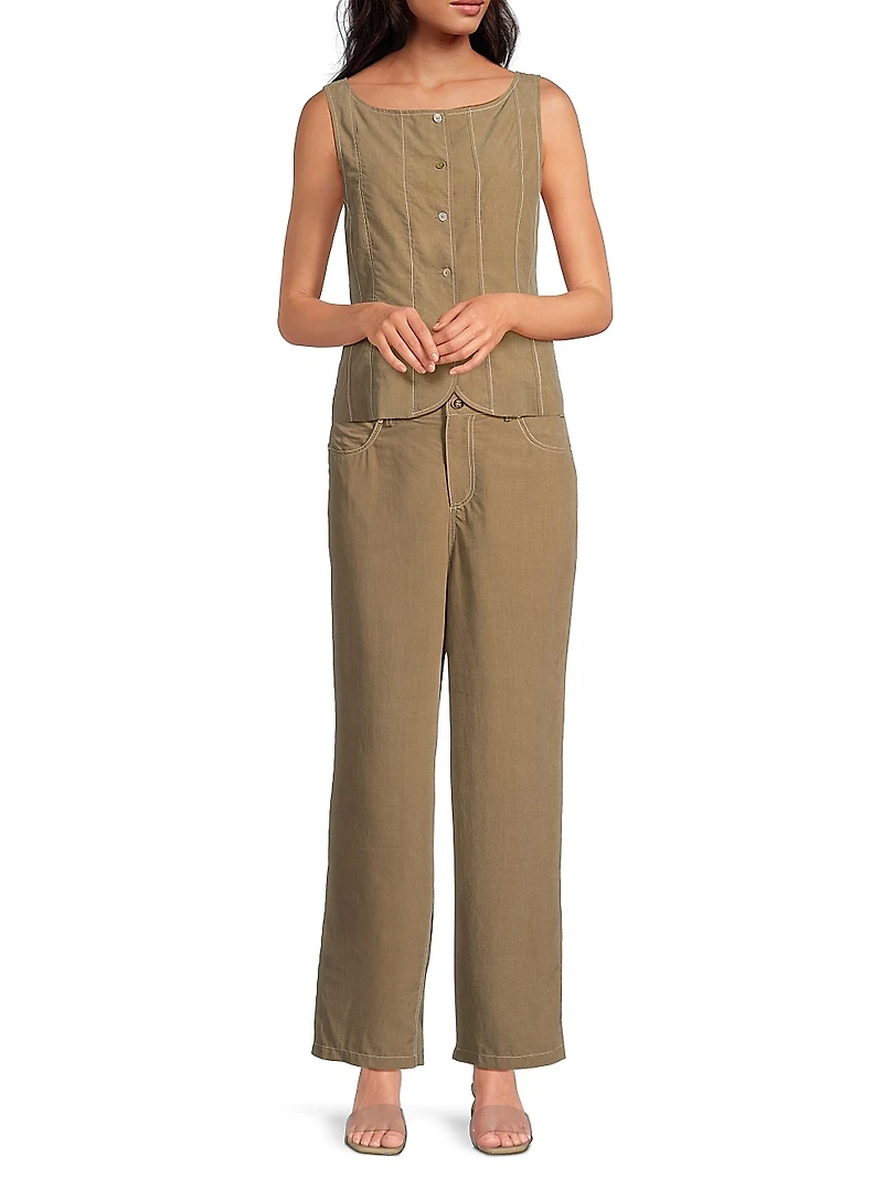 Pivoine Brixlynn Wide-Leg Pants