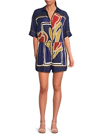 Pivoine Yumi Printed Shorts