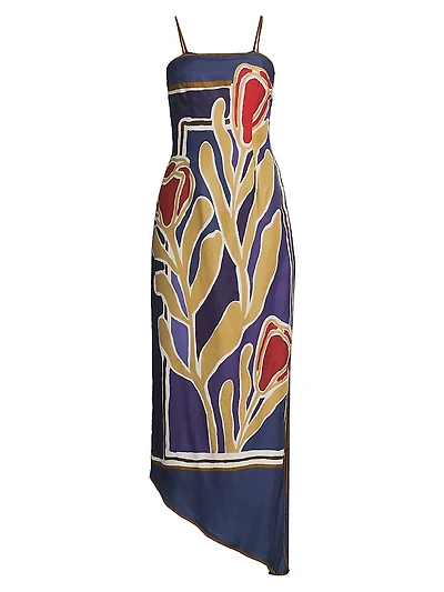 Pivoine Avinta Asymmetric Maxi Dress