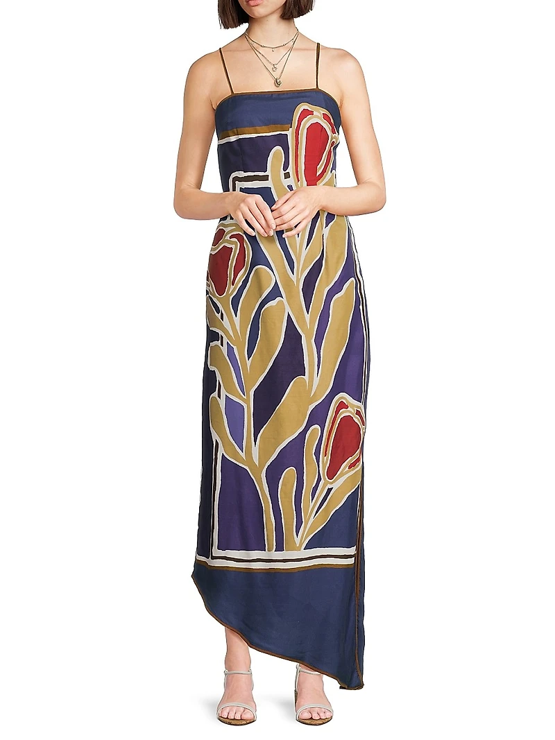 Pivoine Avinta Asymmetric Maxi Dress