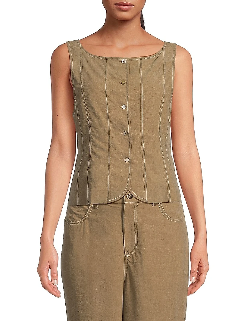 Pivoine The Klara Boatneck Vest