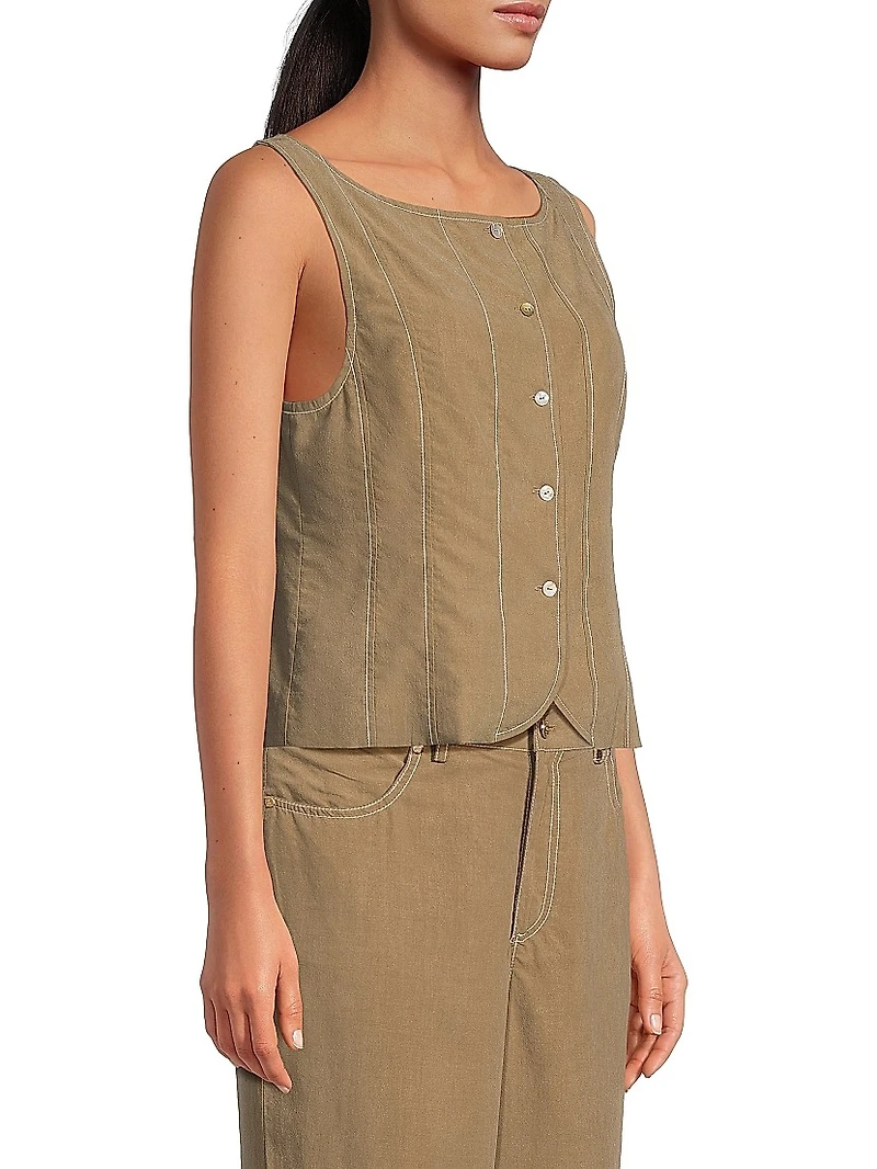 Pivoine The Klara Boatneck Vest
