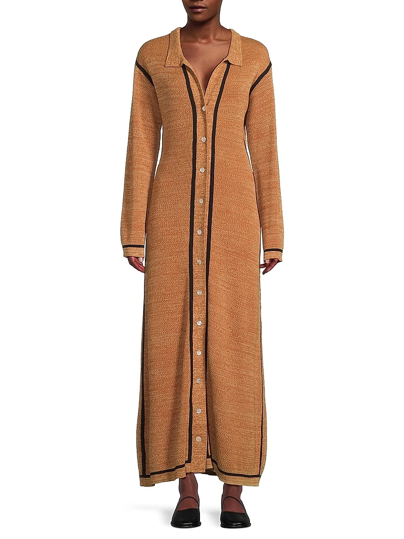 Pivoine Autumn Knit Maxi Dress