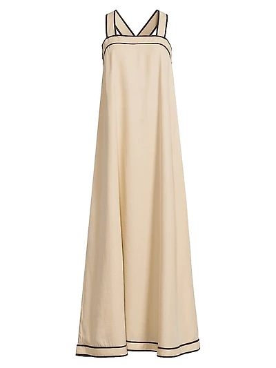 Pivoine Neroli Square Neck Maxi Dress