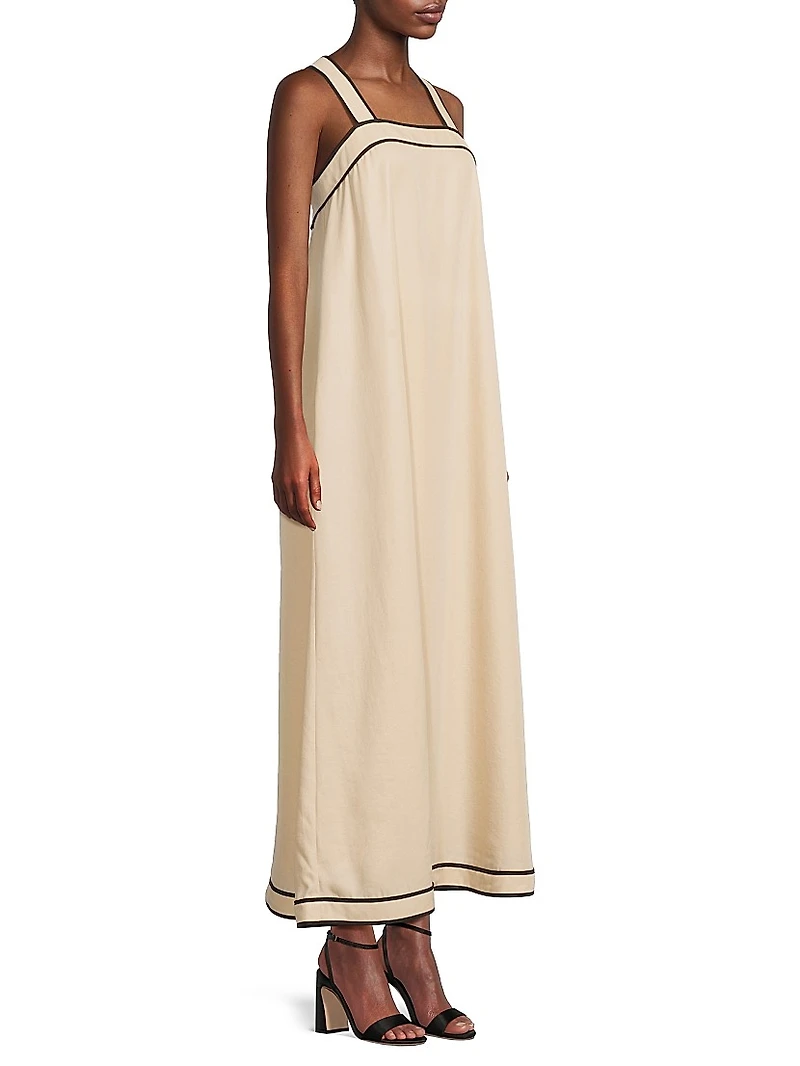 Pivoine Neroli Square Neck Maxi Dress
