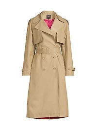 Double-Breasted Belted Trench Coat
