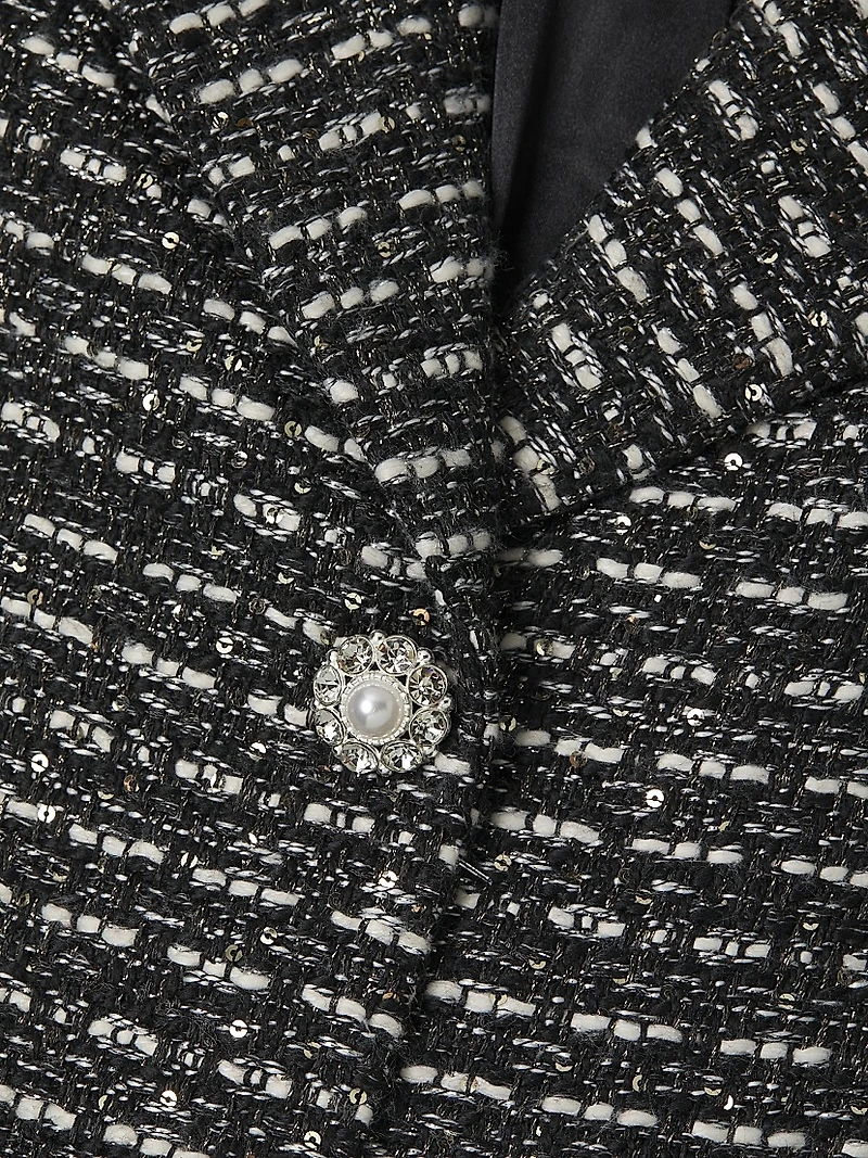 SB Tweed Longline Coat